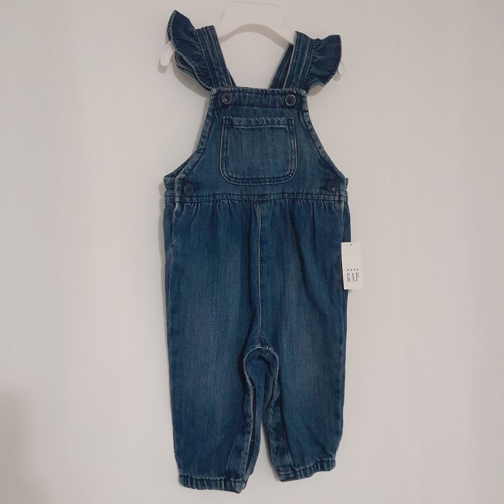 Baby Gap Knit Denim Overalls